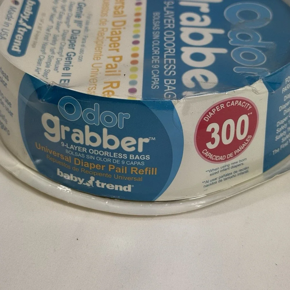 Odor Grabber Baby Trend 9-Layer Odorless Bags Diaper Pail Refill Universal